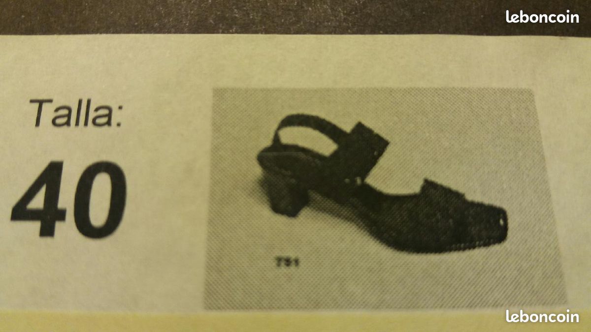 SANDALES VIVALDI T 40 noir élastiquées - TAMARIS T 39 cuir noir (image 2)