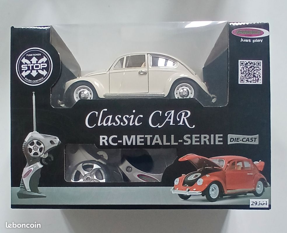 Volkswagen Coccinelle RC Jamara 1/18 – Voiture Télécommandée 27 MHz Rouge