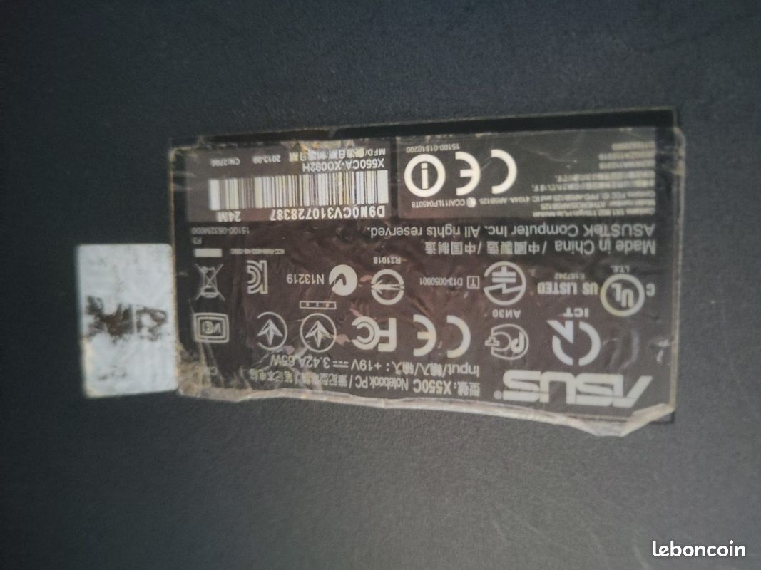 C portable ASUS X550C – Pour pièces ou réparation (image 4)