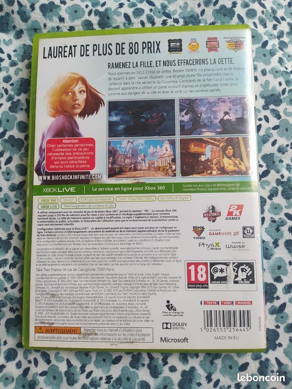 Jeu Xbox 360 bioshock infinite (image 2)