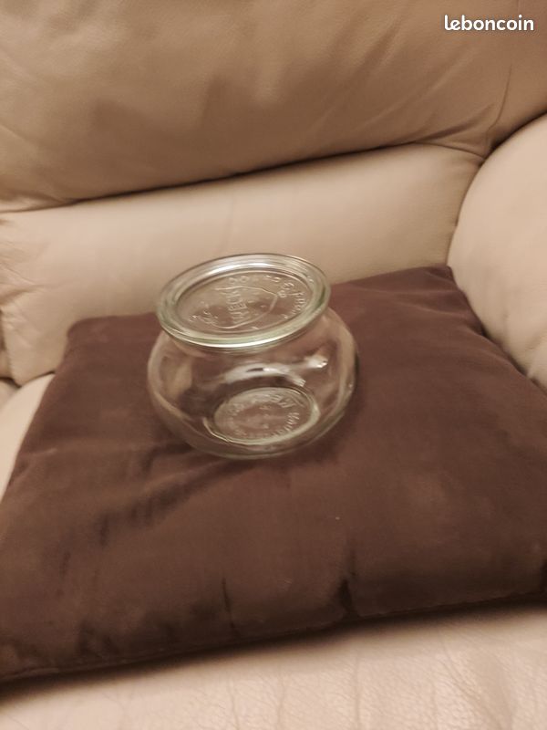Une bonbonnière en verre bombée (image 1)