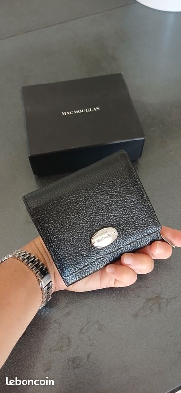 Portefeuille En Cuir Mac Douglas - Modèle Noir, Classique - Neuf Avec étiquettes