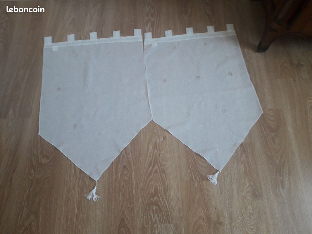 Paire de voilage à passant 60 x 90 (image 1)