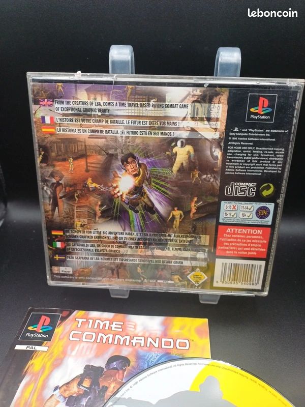 Jeu Time Commando Sur PlayStation 1 (PS1) - Version PAL, état Correct