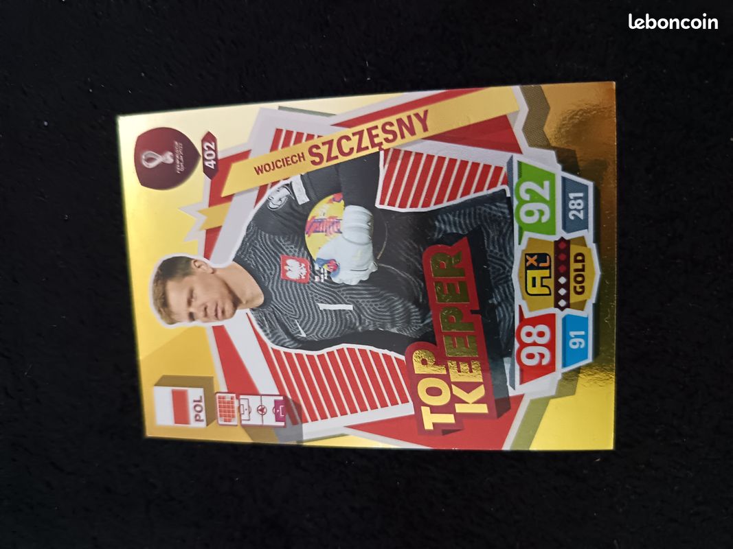 Carte szczesny foot coupe du monde 2022 top keeper (image 1)
