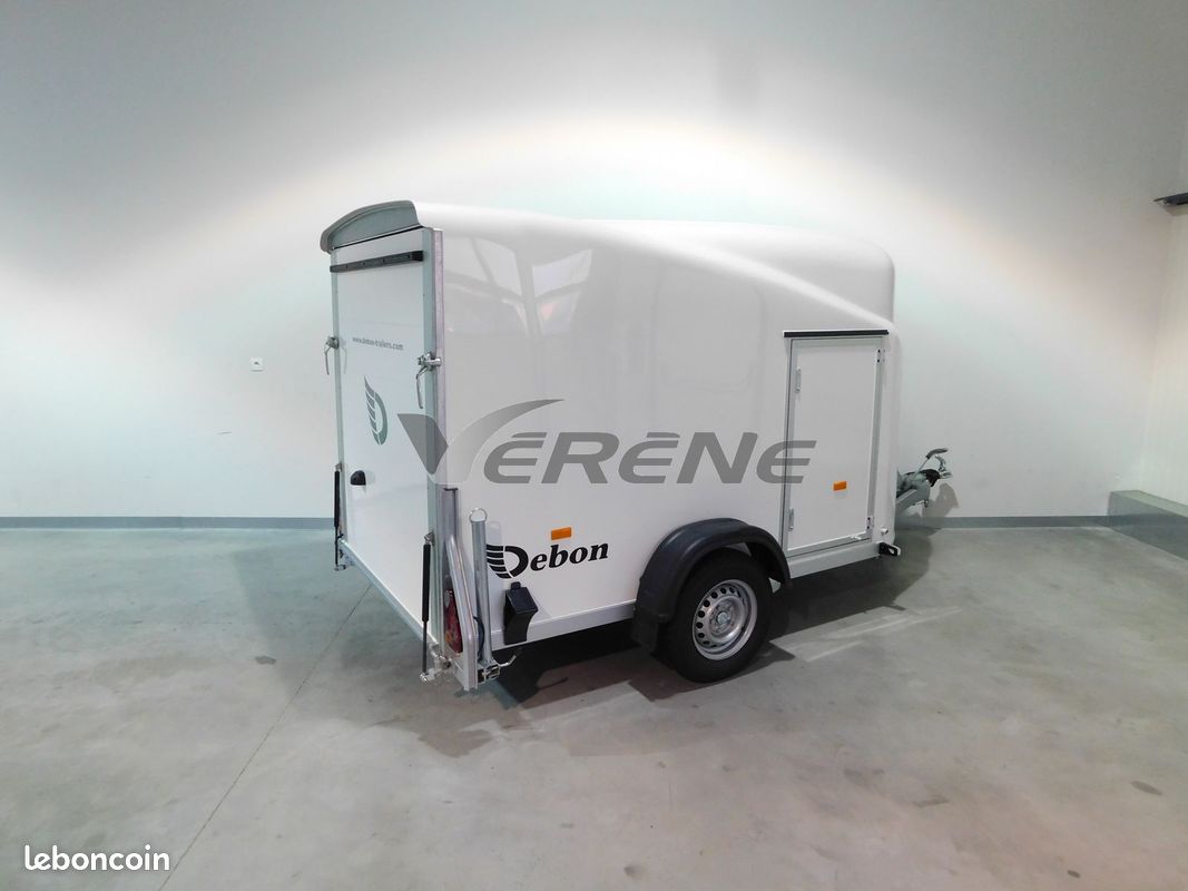Remorque fourgon DEBON CARGO 1300 BLANCHE (à partir de 127 TTC/mois) (image 3)