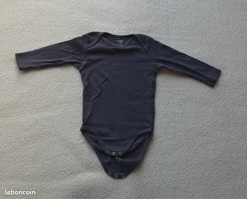 Body gris 12 mois (image 2)
