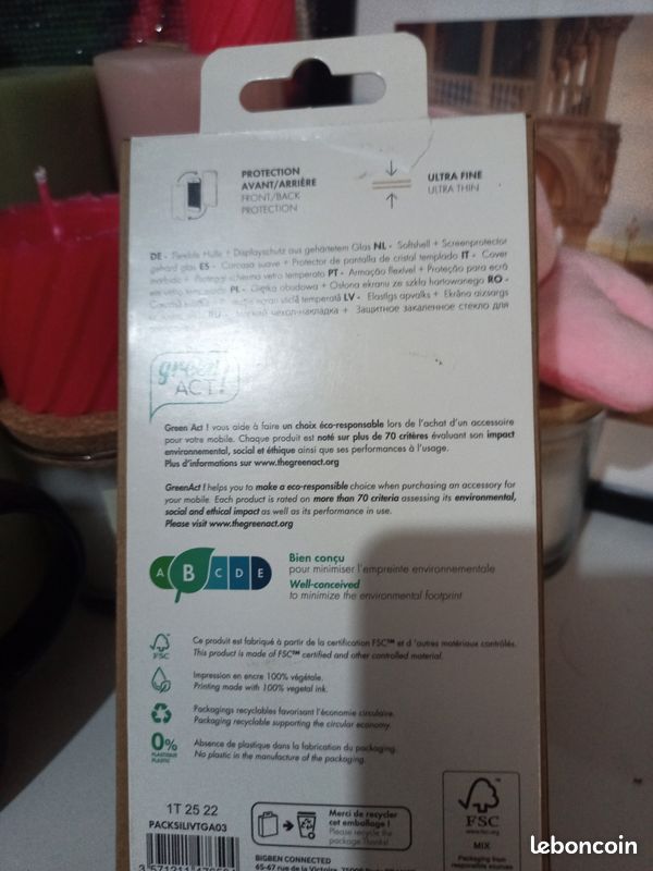 Coque Samsung Galaxy A03 protection écran verre trempé et coque souple (image 2)