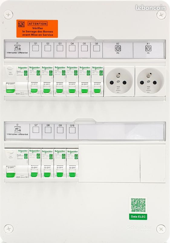 ⚡ Tableau Électrique Schneider – 2 Rangées – Précâblé et Complet 🔧 (image 2)