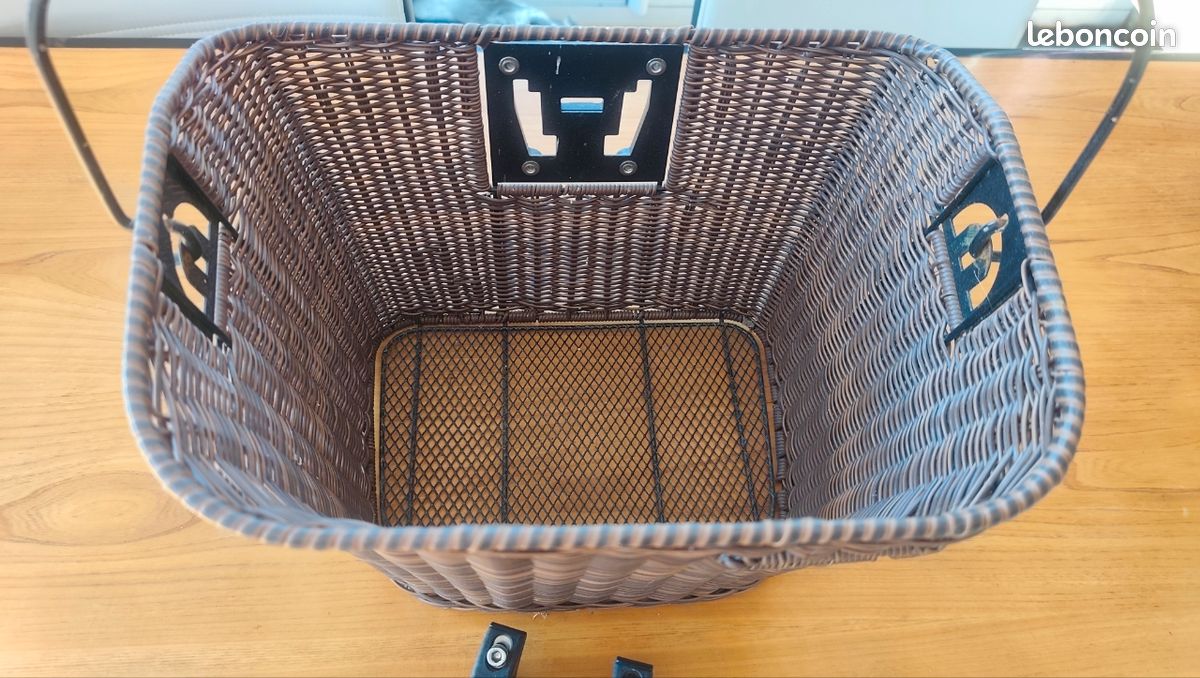 Panier De Vélo Avant - Rangement Guidon - Acier - Pour Courses Ou Organisation