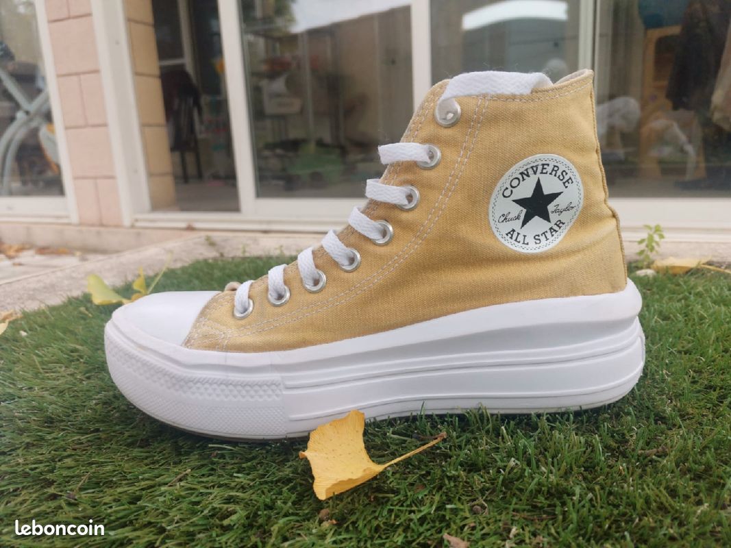 Converse Plateforme Converse Moutarde 38 Converse Baskets