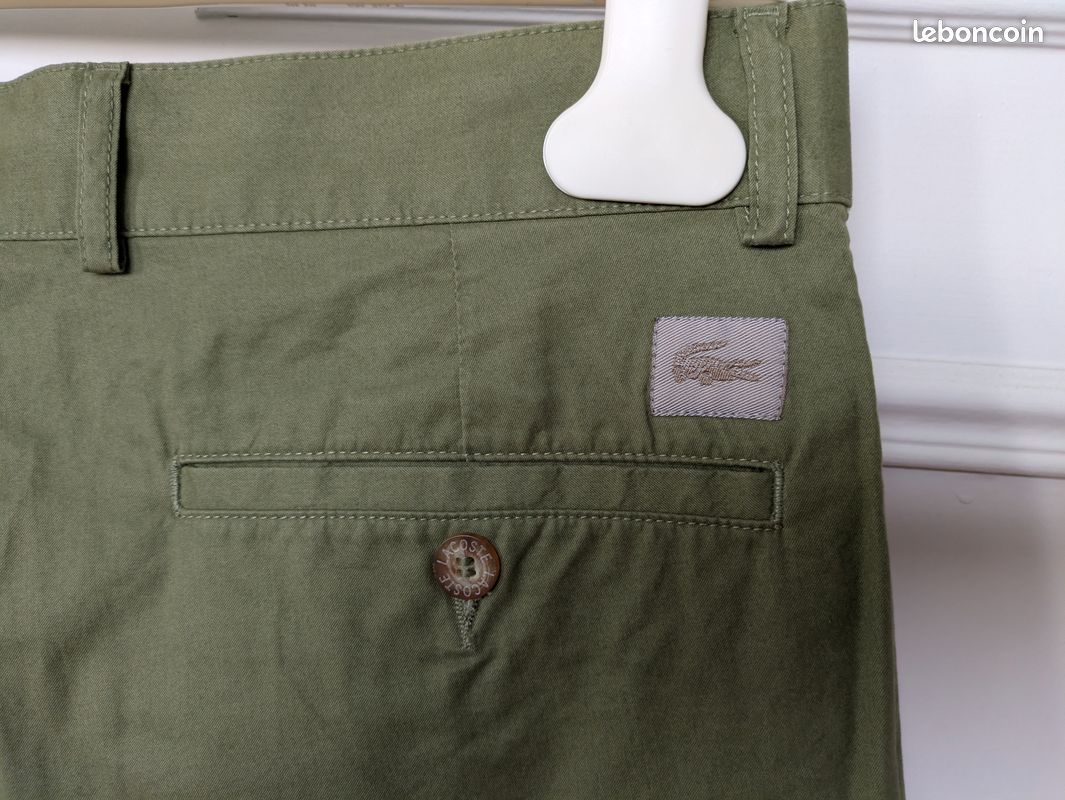 Short-bermuda femme kaki, Lacoste, t. 38 (image 2)