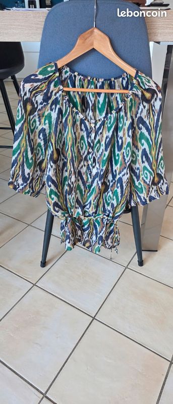 Belle tunique en soie taille M (image 3)