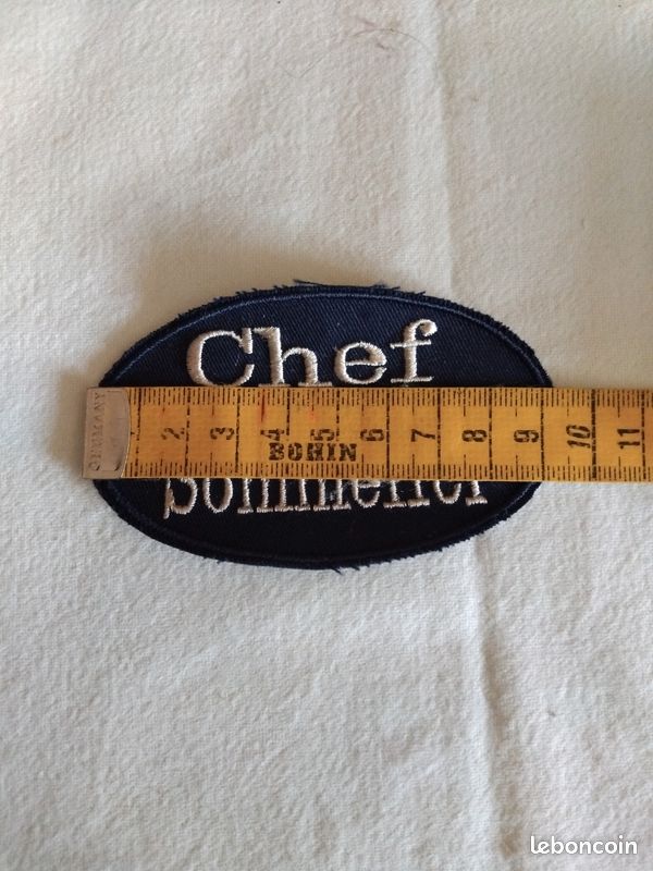 Patch Chef & Sommelier brodé à coudre. PAS DE RETRAIT (image 3)