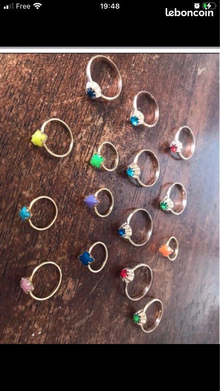 Lot 15 bagues fantaisie fillettes (image 1)