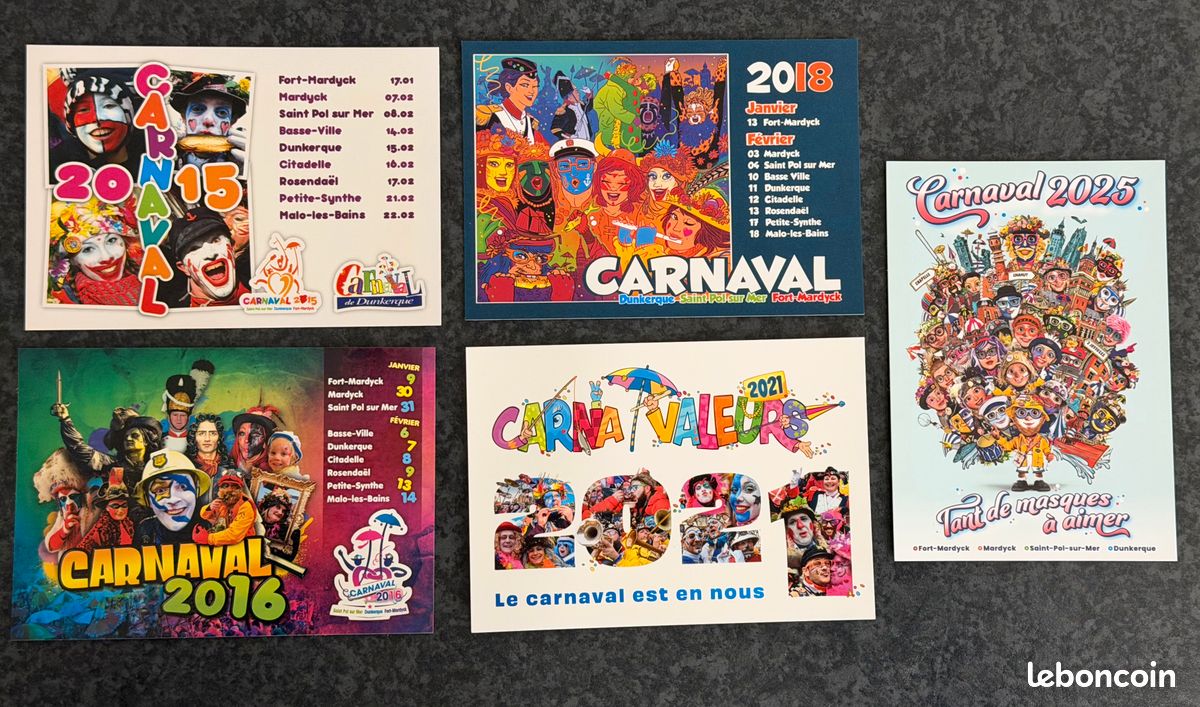 Affiche Carnaval De Dunkerque 2008 - Poster Original - Sans Marque