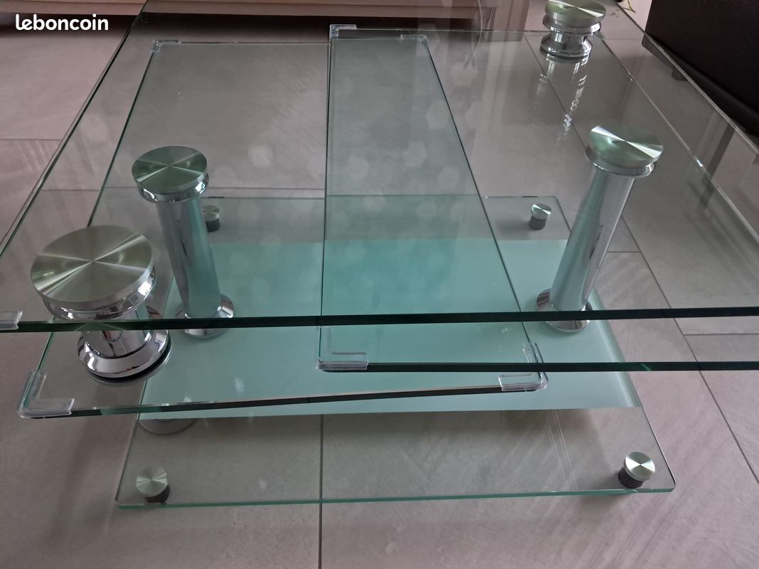 Table de salon en verre (image 2)