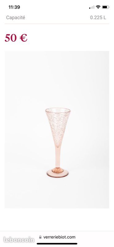 6 coupes de champagne Soufflées à la bouche (image 2)