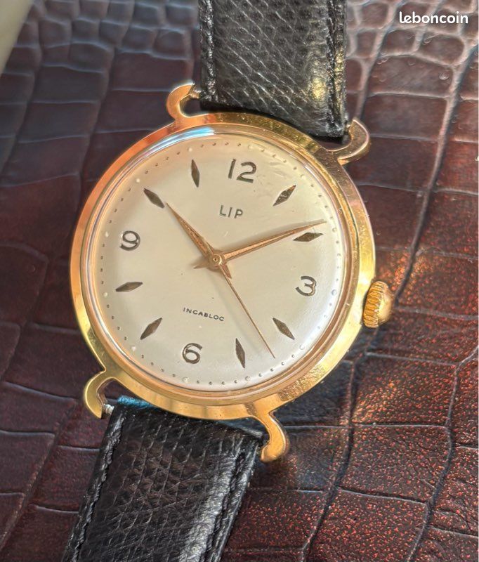 Cadran Vintage Pour Montre LIP - Diamètre 27.50 Mm - Pièce D'occasion
