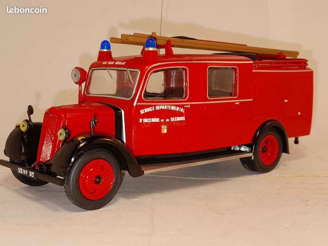 Dubray 1/43 Citroën C4 1930 Sapeurs-Pompiers Lyon Rouge - Miniature Occasion