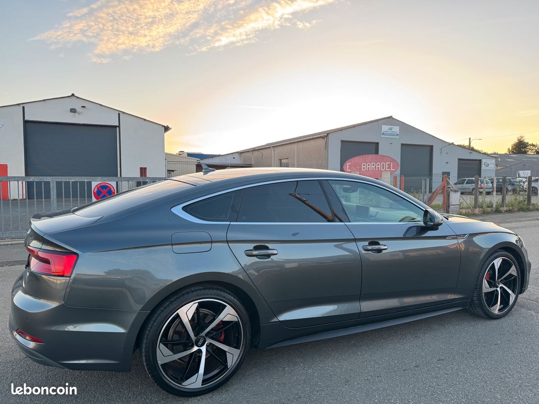 Audi A5 SPORTBACK II 2.0L TDI 190CV PACK S-LINE S-TRONIC 203 000KM JA19/S&S/FULL LED/GPS/VIRTUAL COCKPIT/RADAR/REGUL/ATTELAGE/VITRES TEINTEES 01.2017 (image 3)