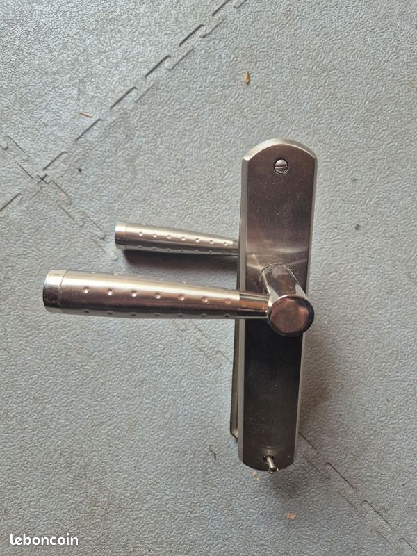 Garniture poignée porte inox (image 1)