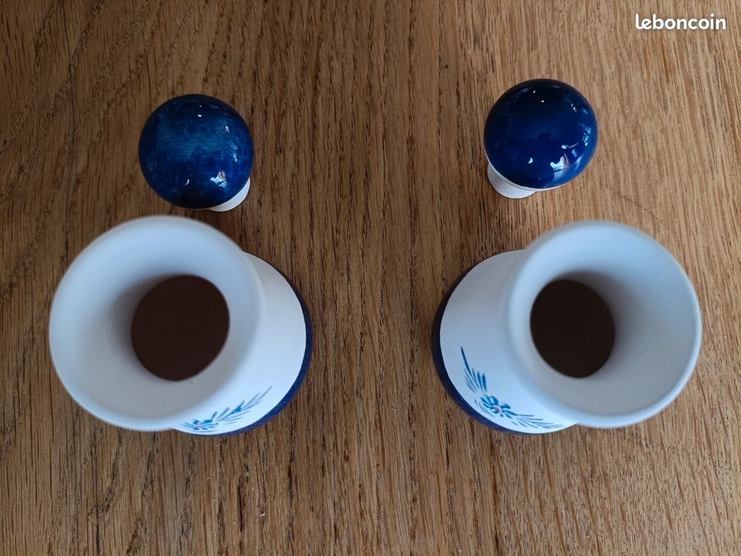 Ensemble Petit-Déjeuner Poisson Céramique Artisanale – 5 Pièces (image 9)