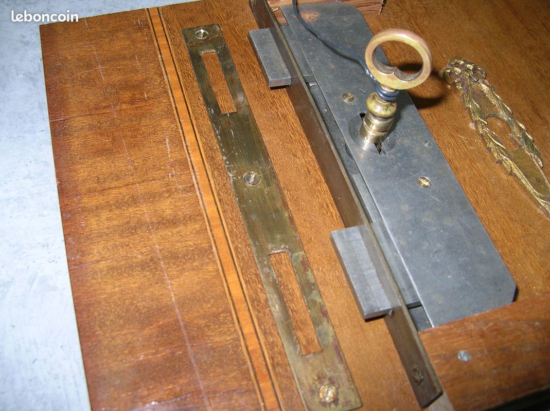 Lot de 2 serrures ; anciennes ; double pênes ; armoire ; quincaillerie (image 3)