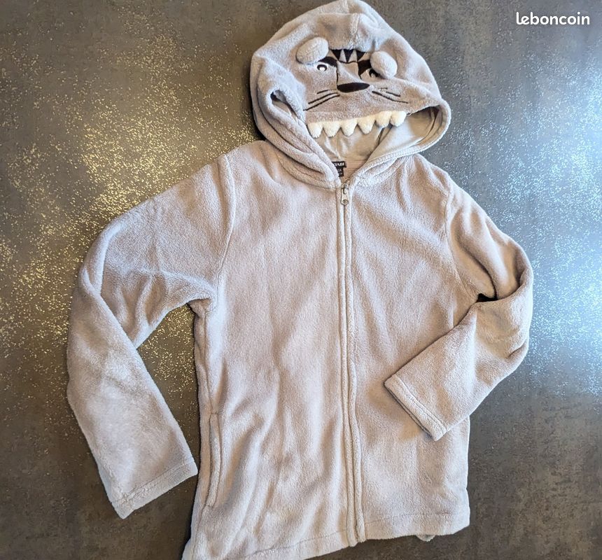 Gilet zippé capuche polaire garçon Kiabi 10 ans (image 1)