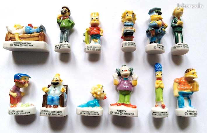 SIMPSON 12 fèves série complète Cora Arguydal 2000 - Collection