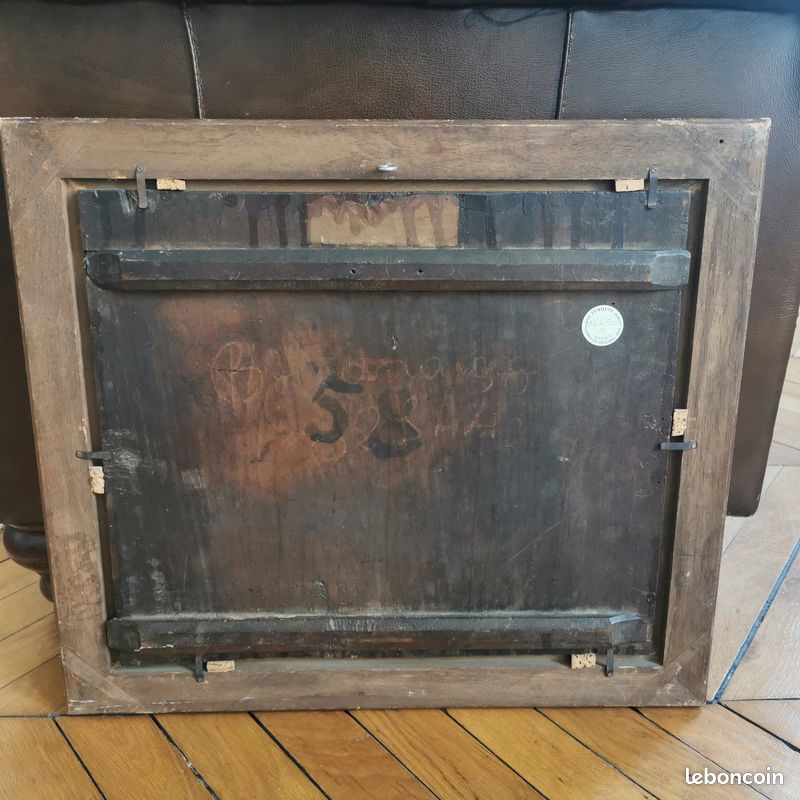 Tableau Huile sur panneau Vénus nue endormie époque XVIIIe avec angelots (image 6)