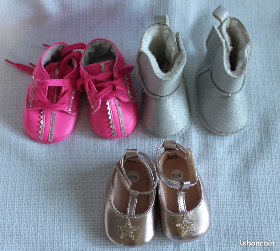 Lot de chaussons bébés 0/3 mois Vêtements bébé