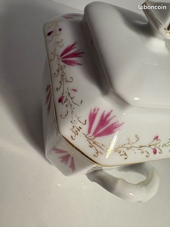 SUCRIER EN PORCELAINE Isabelle Rose A Pois Shabby Chic Ronde 5063 EUR