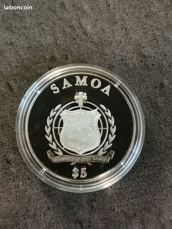 5 tala 2012 (dollars) argent samoa / les 10 commandements / vi - tu ne feras pas (image 2)
