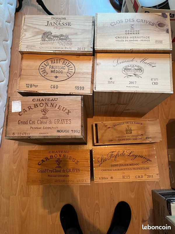 Caisse en bois à vin (image 2)