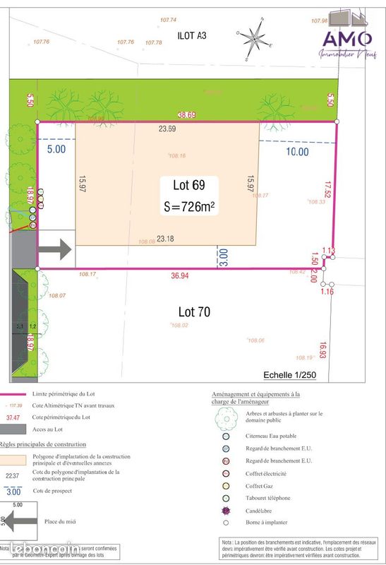 Terrain 727 m² · à La Chapelle-Saint-Mesmin · 727 m² · 127 000 €