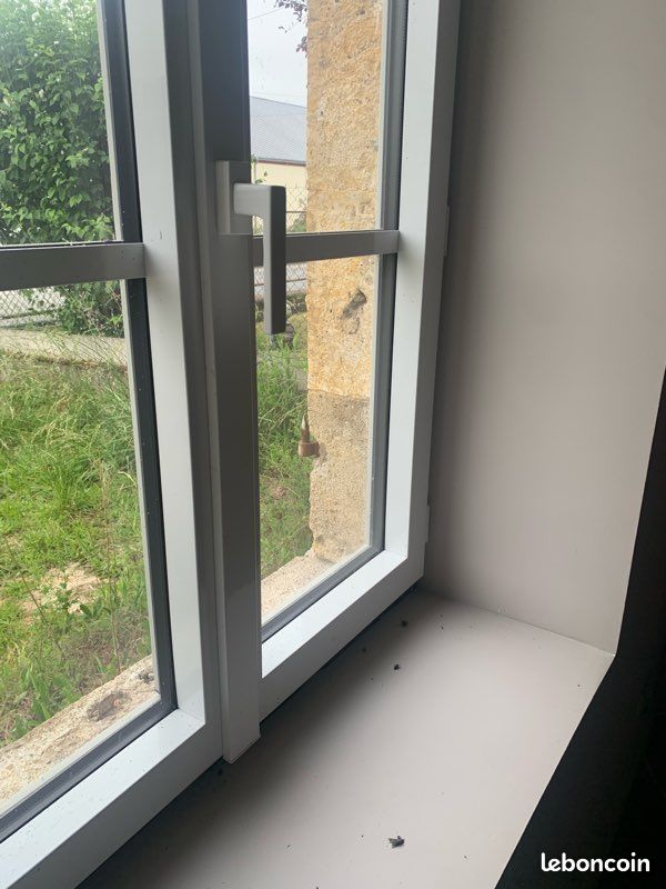 Trois fenêtres aluminium neuves gris 7038 (image 3)