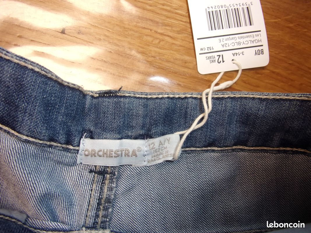Short / Bermuda en jean Stone Orchestra Garçon 12 Ans = 152 cm NEUF avec étiquettes (image 2)