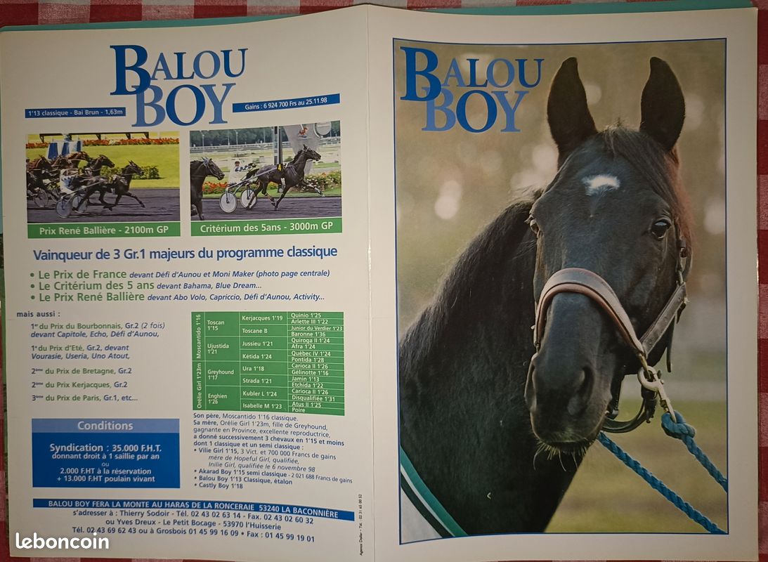 Lot 2 DEDICACES du Driver Yves DREUX et du Jockey CP LEMAIRE (image 3)