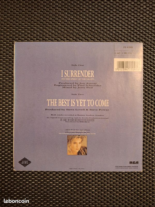 45t Samantha Fox – I Surrender (To The Spirit Of The Night) (image 2)