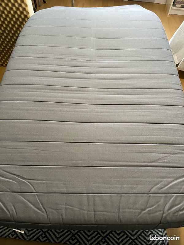Matelas IKEA 90x200 1 personne Sultan gris (image 5)