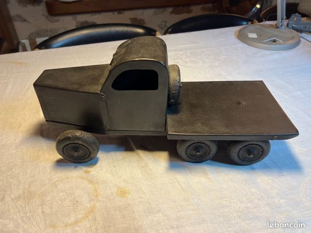 Ancien Jouet en Tôle mécanique Véhicule, Camion Citroën Benne