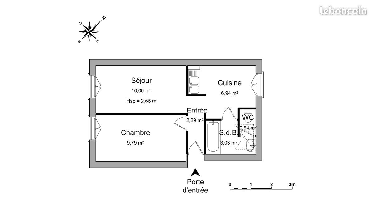 Appartement 2 pièces 33 m² · à Montrouge · 33 m² · 950 €