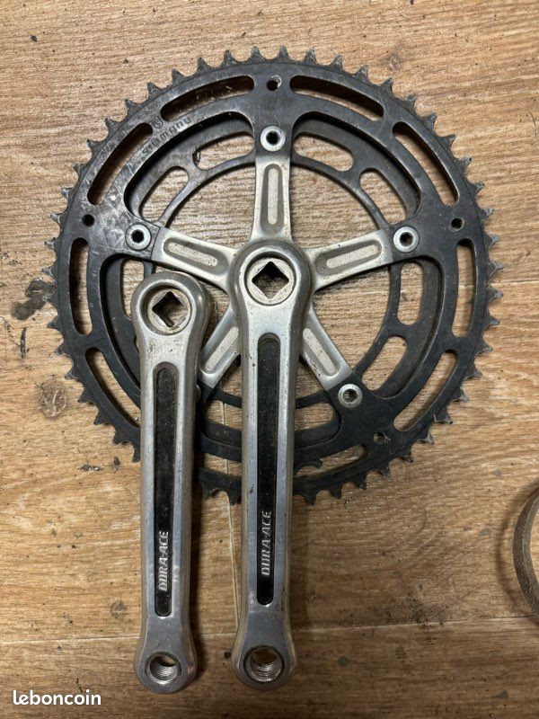 pédalier double 48/32 dents randonneur 1940's durax / cyclo (no peugeot rosa