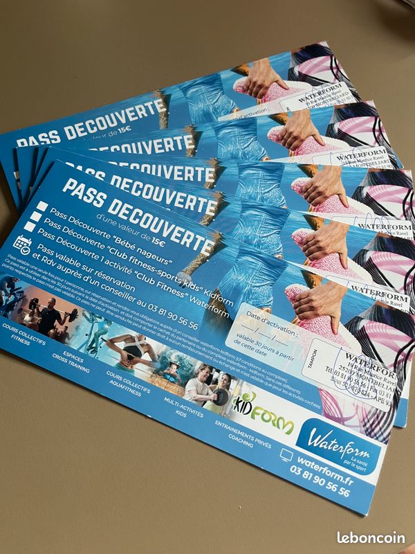 Pass découverte Waterform (image 1)