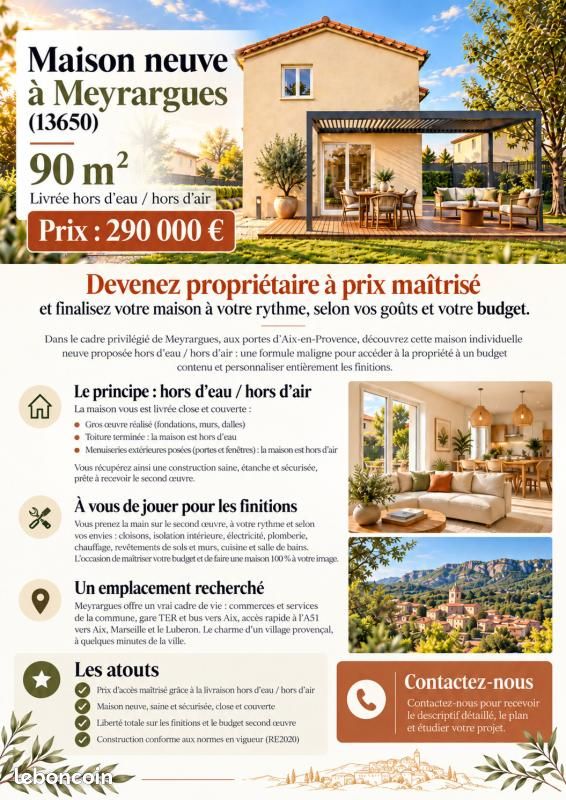 Maison 90 m² · à Meyrargues · 90 m² · 290 000 €