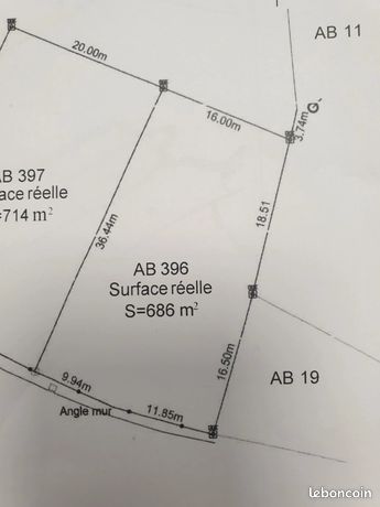Terrain 686 m² Fourdrain