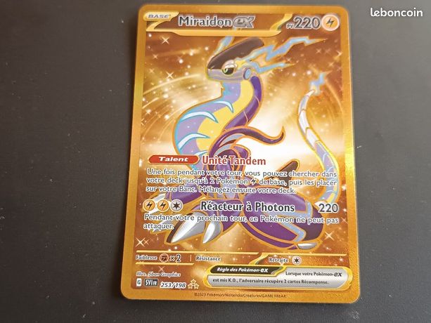 Gold Miraidon ex - 253/198 - Secret - Full Art -Scarlet & Violet - Pokemon  TCG