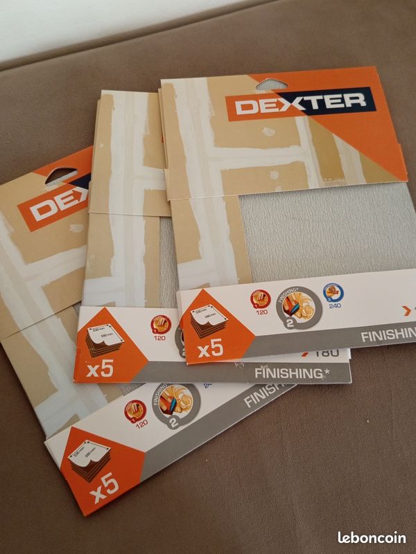 Feuille abrasives DEXTER Grain 180 (image 1)