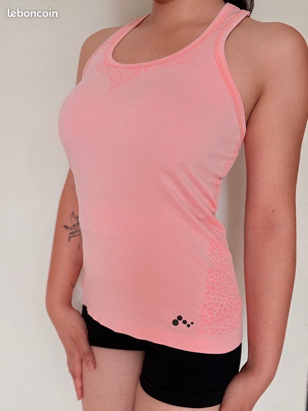 Débardeur Only Play rose sport femme taille S (image 13)